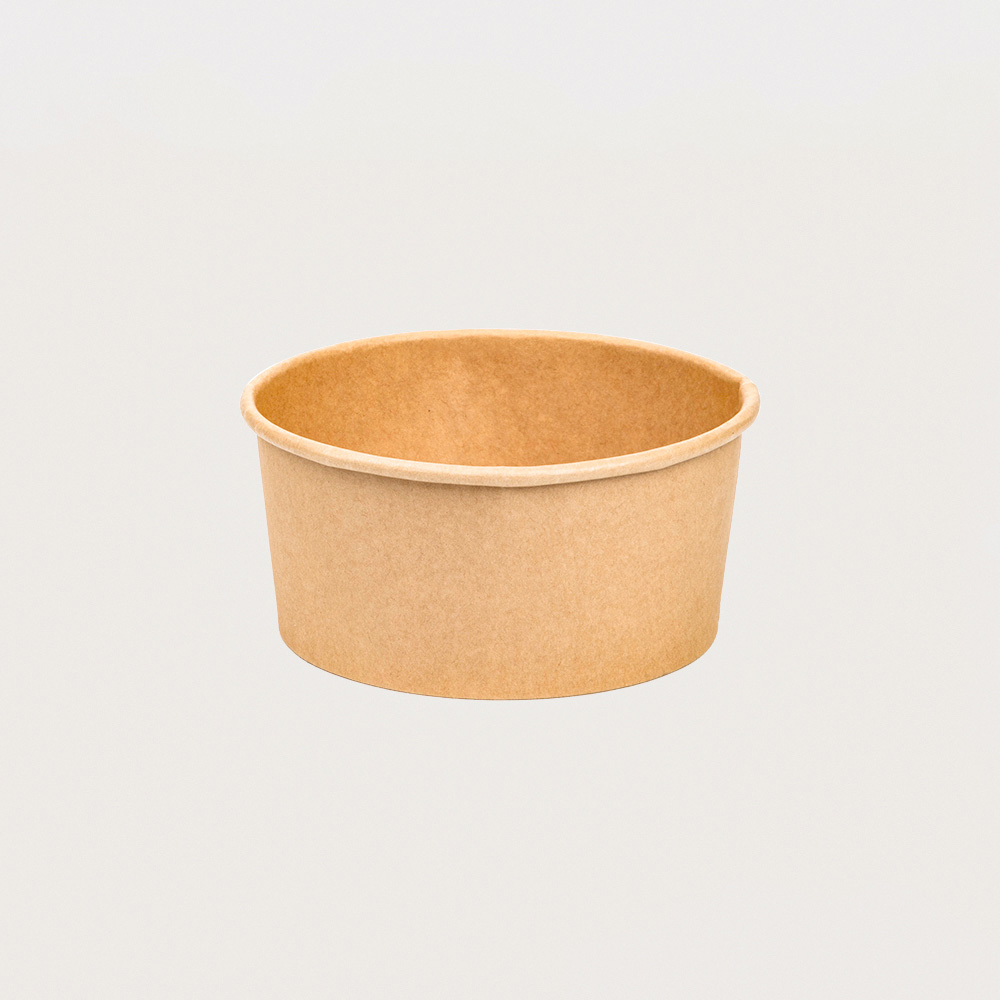 750ML  Kraft Paper Bowl Plain Base 140 Caliber