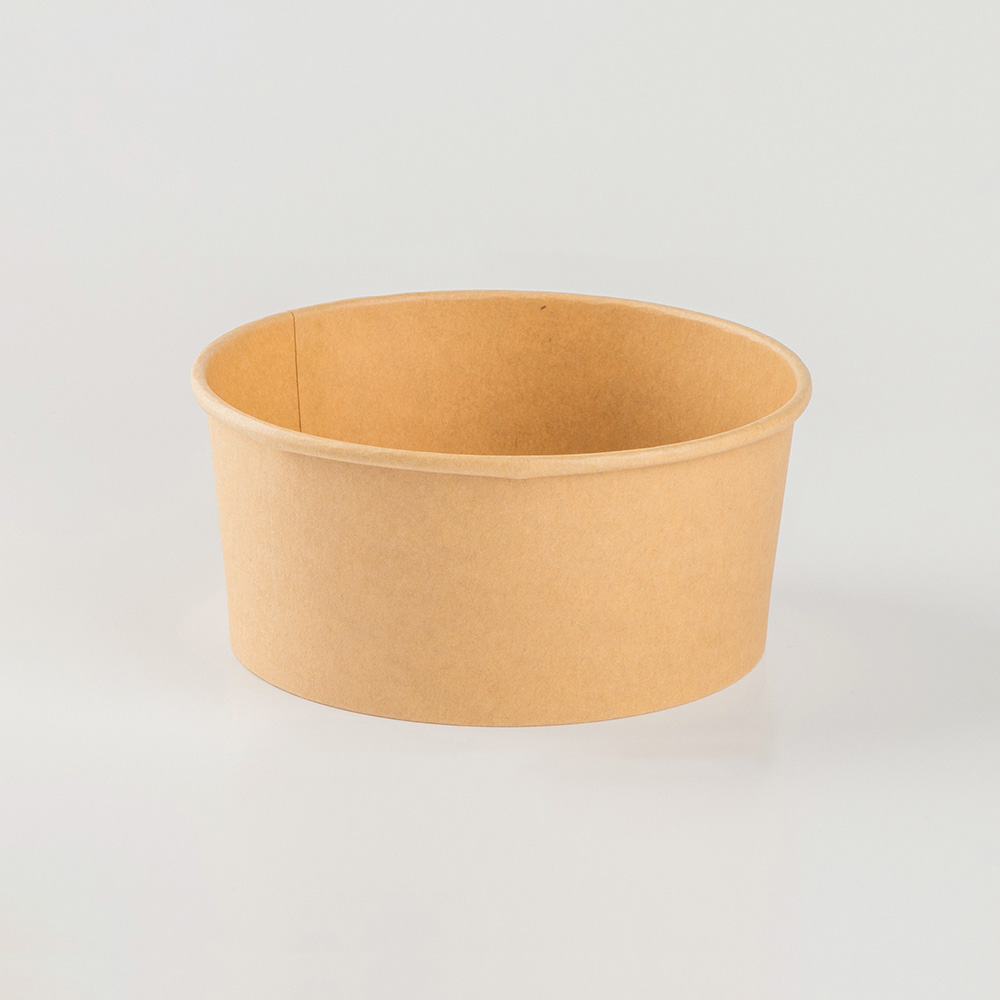 1300ml Kraft Paper Bowl Plain Base 165 Caliber