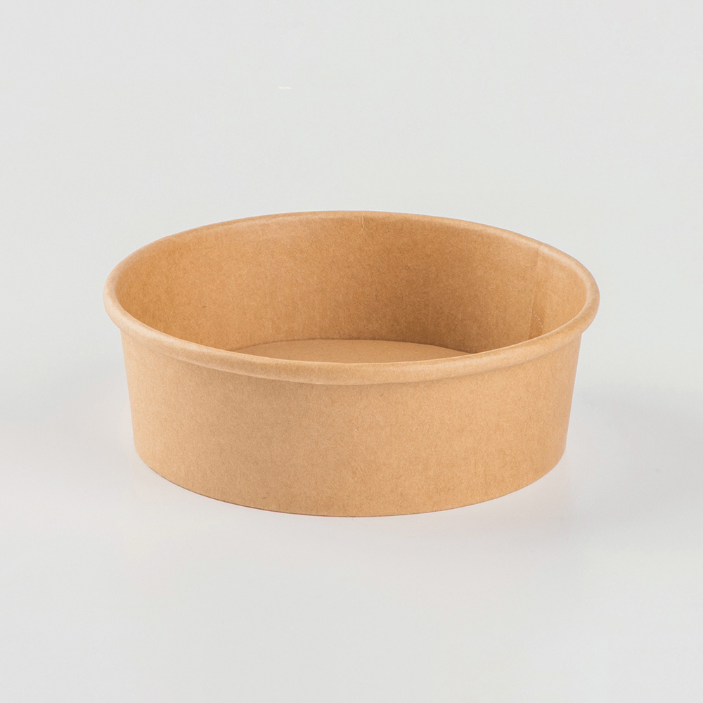 1500ml Kraft Paper Bowl Plain Base 185 Caliber
