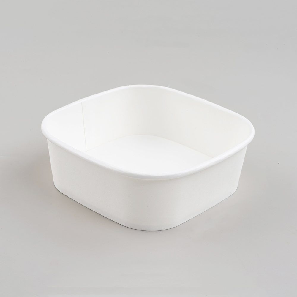 500ml Square White Cardboard Box (Without Lid)