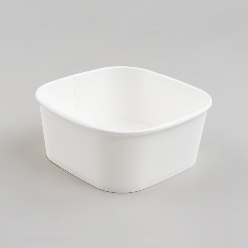 650ml Square White Cardboard Box Without Lid